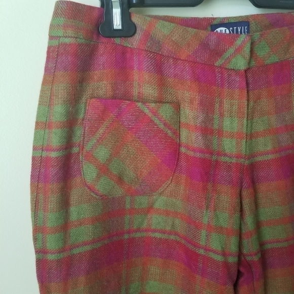 Vintage Rue 21 Style Faux Wool Lined Pant Trousers Size 10 - Picture 2 of 11